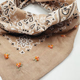 Bandana - Mini Bouquet Tan