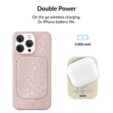 Wireless Phone Charger - Nude Leopard