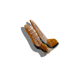 Hand-painted Western Cowboy Boot Claw Hair Clip | Eco: White