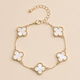 Colorful Charm Bracelet - Silver/White