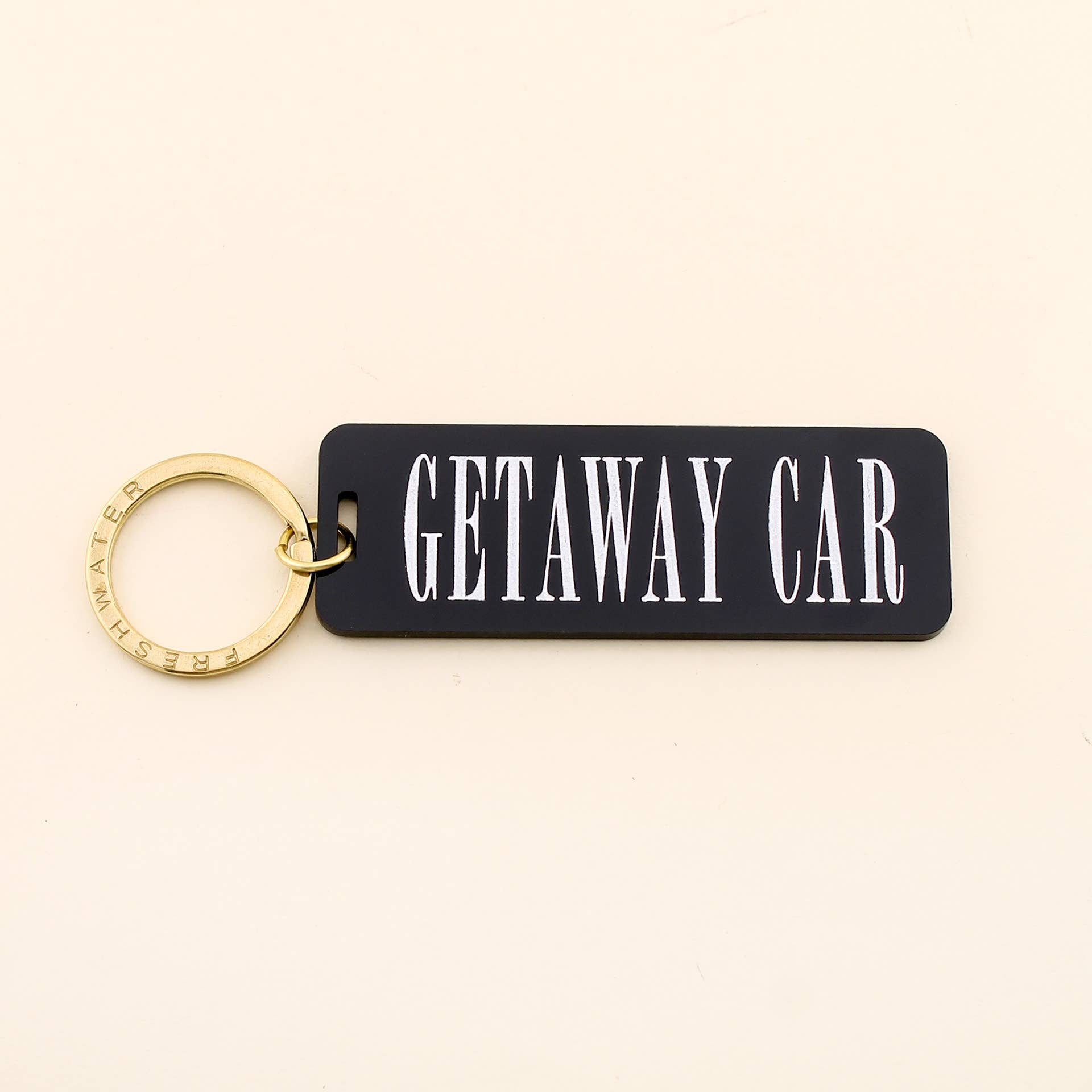 Getaway Car Keychain: Black / Keychain with Hang Tag - Keepsake