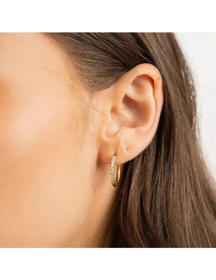 Diamond Hoops 18mm - Keepsake