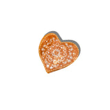Hand-painted Paisley Heart Claw Hair Clip | Eco-Friendly: Blue