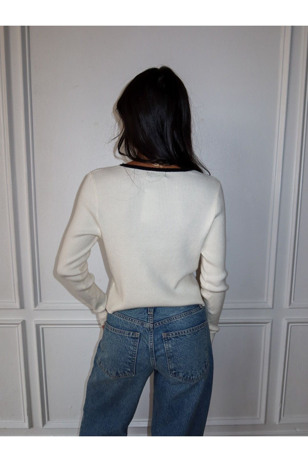 Edge of Contrast Sweater - Keepsake