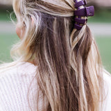 Classic Hair Clip | Medium | Burgundy Bliss