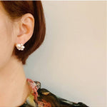 Estate Pearl And Shine Stud Earrings - Keepsake