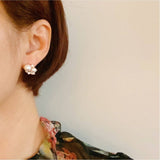 Estate Pearl And Shine Stud Earrings - Keepsake