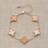 Colorful Charm Bracelet - Silver/White