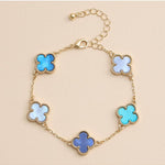 Floral Charm Bracelet: Blue - Keepsake