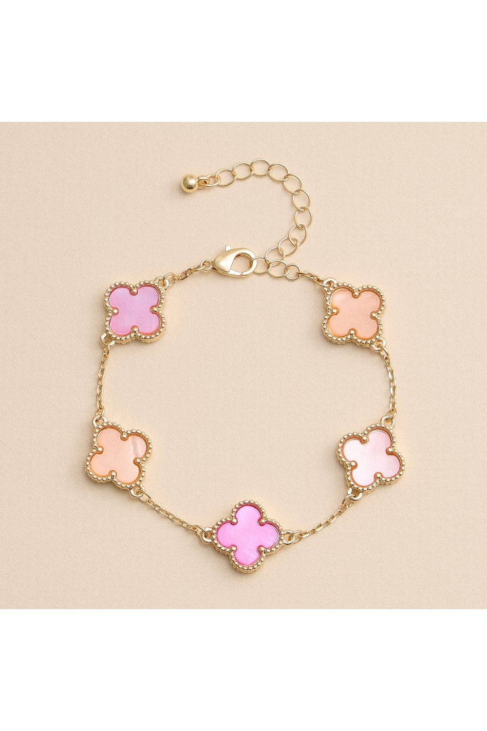 Floral Charm Bracelet: Pink - Keepsake