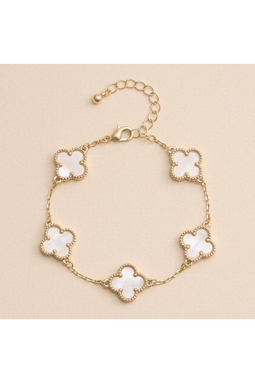 Floral Charm Bracelet: White - Keepsake