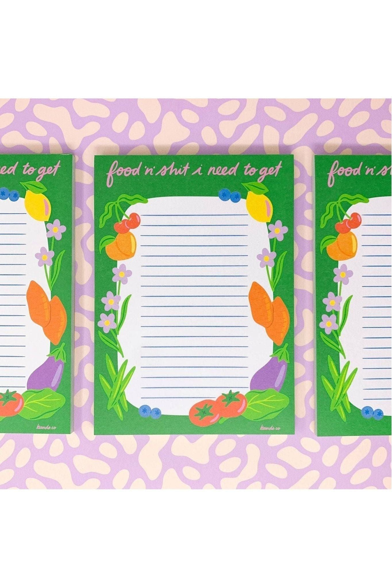 Food 'n' Shit Notepad - Keepsake