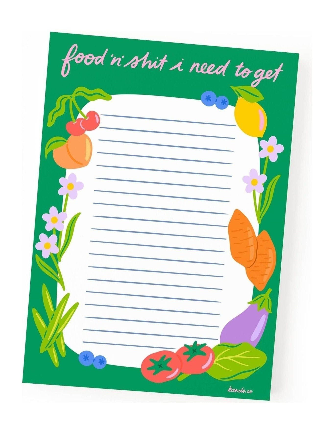 Food 'n' Shit Notepad - Keepsake