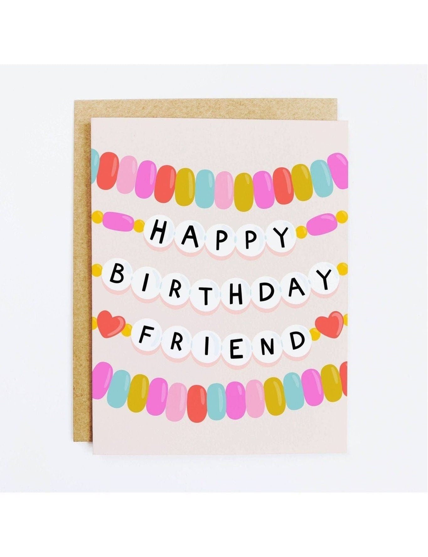 Friendship Bracelet Birthday Card - Keepsake