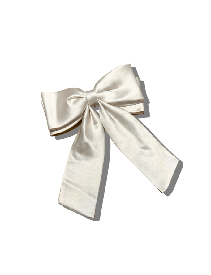 Handmade Perfect Satin Hair Bow Clip - Keepsake