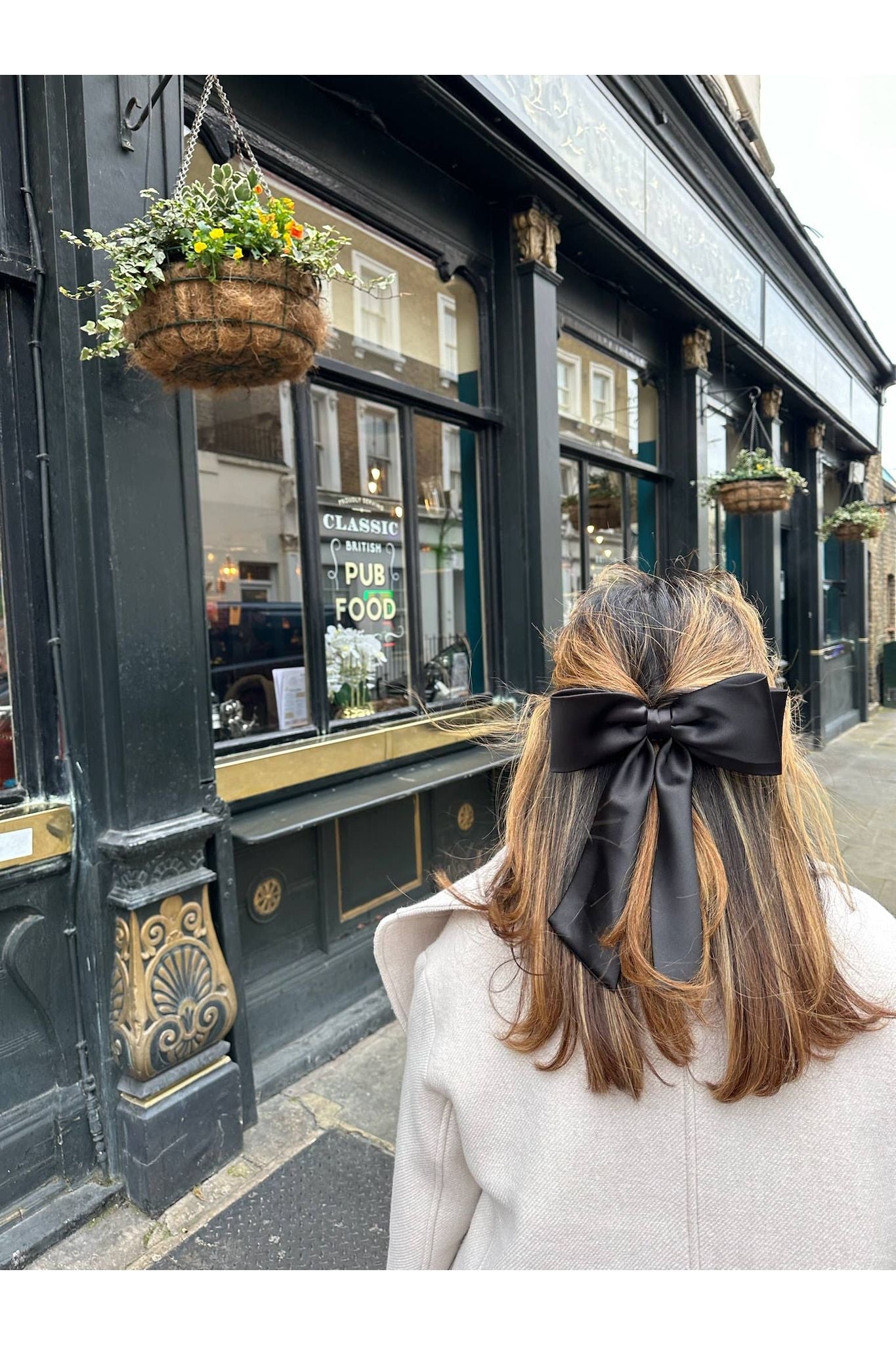 Handmade Perfect Satin Hair Bow Clip - Keepsake