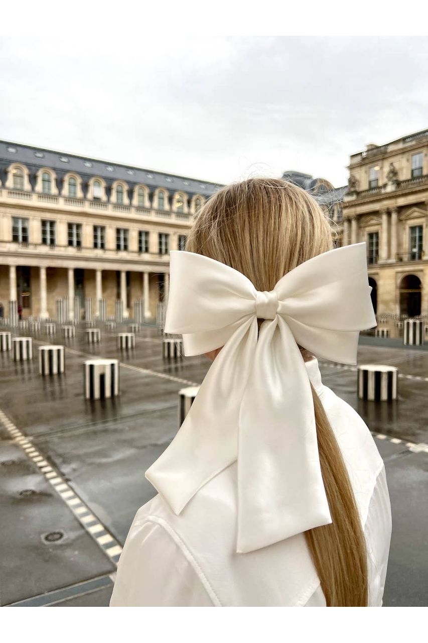 Handmade Perfect Satin Hair Bow Clip - Keepsake