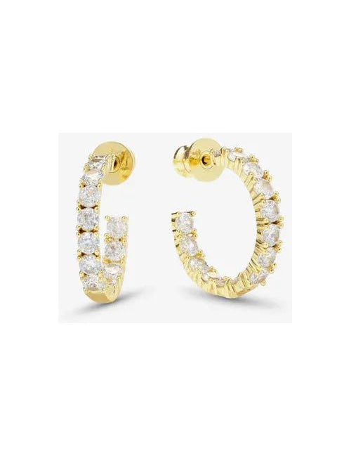 Heiress Hoops .75 - Gold/White - Keepsake