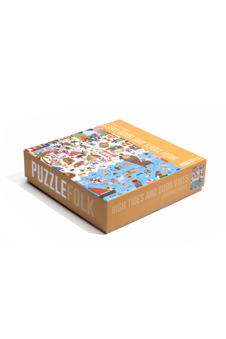 High Tides and Good Vibes 1,000 Piece Beach Puzzle - Keepsake