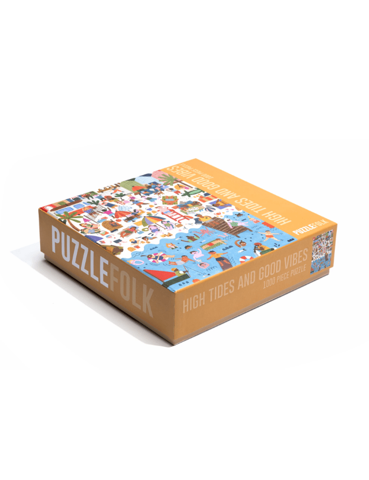 High Tides and Good Vibes 1,000 Piece Beach Puzzle - Keepsake