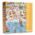 High Tides and Good Vibes 1,000 Piece Beach Puzzle - Keepsake