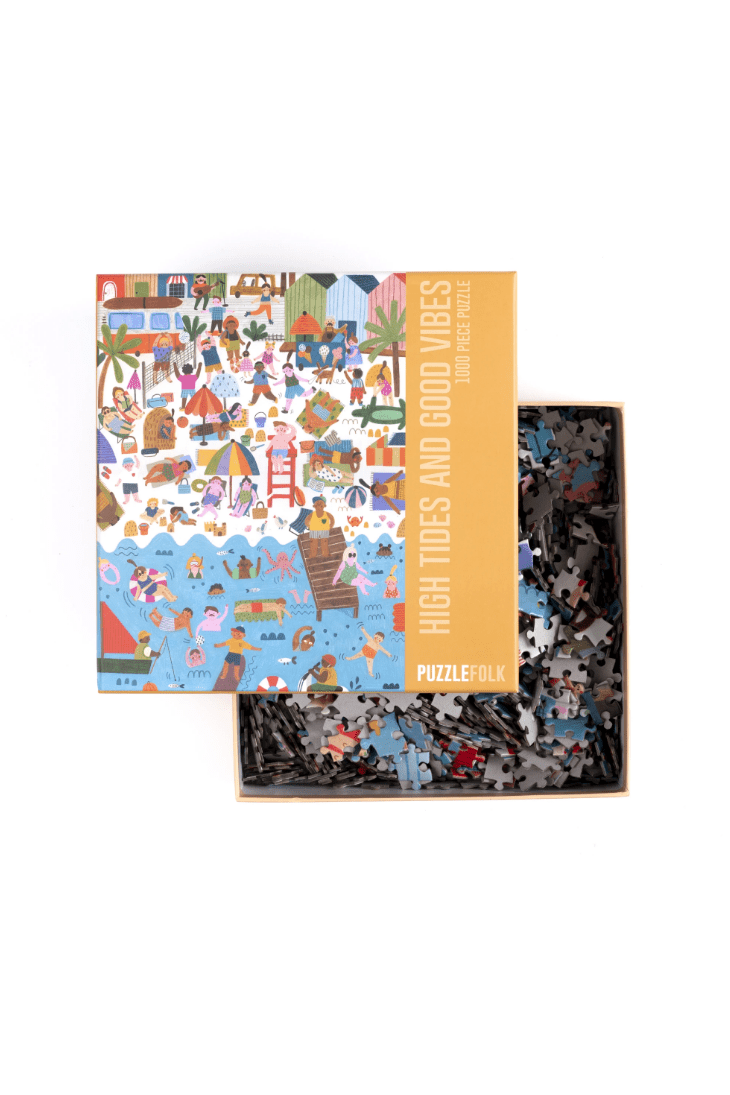 High Tides and Good Vibes 1,000 Piece Beach Puzzle - Keepsake