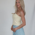 Honeycomb Tweed Strapless Top - Keepsake