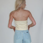 Honeycomb Tweed Strapless Top - Keepsake