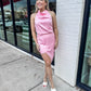 Camo Dress- Baby Pink