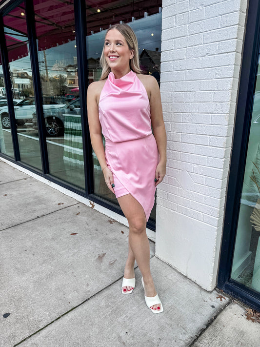Camo Dress- Baby Pink