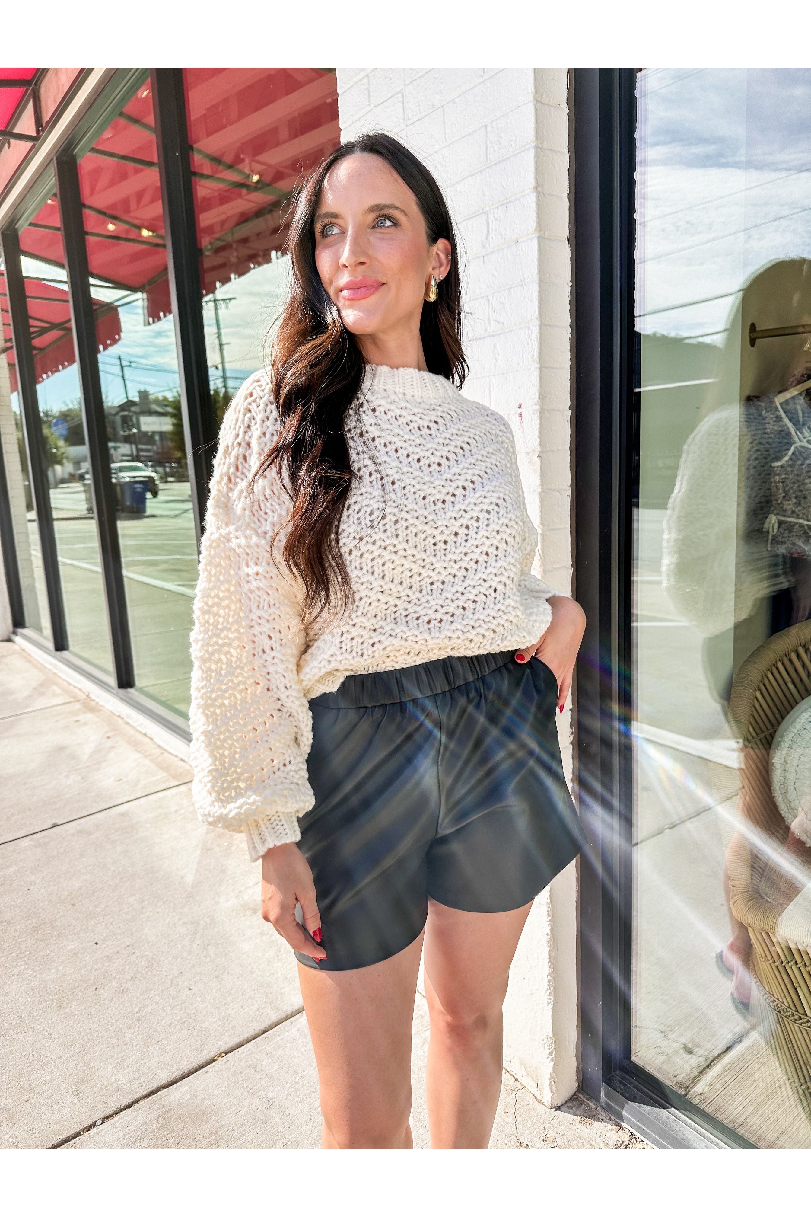 Tia Faux Leather Short - Keepsake