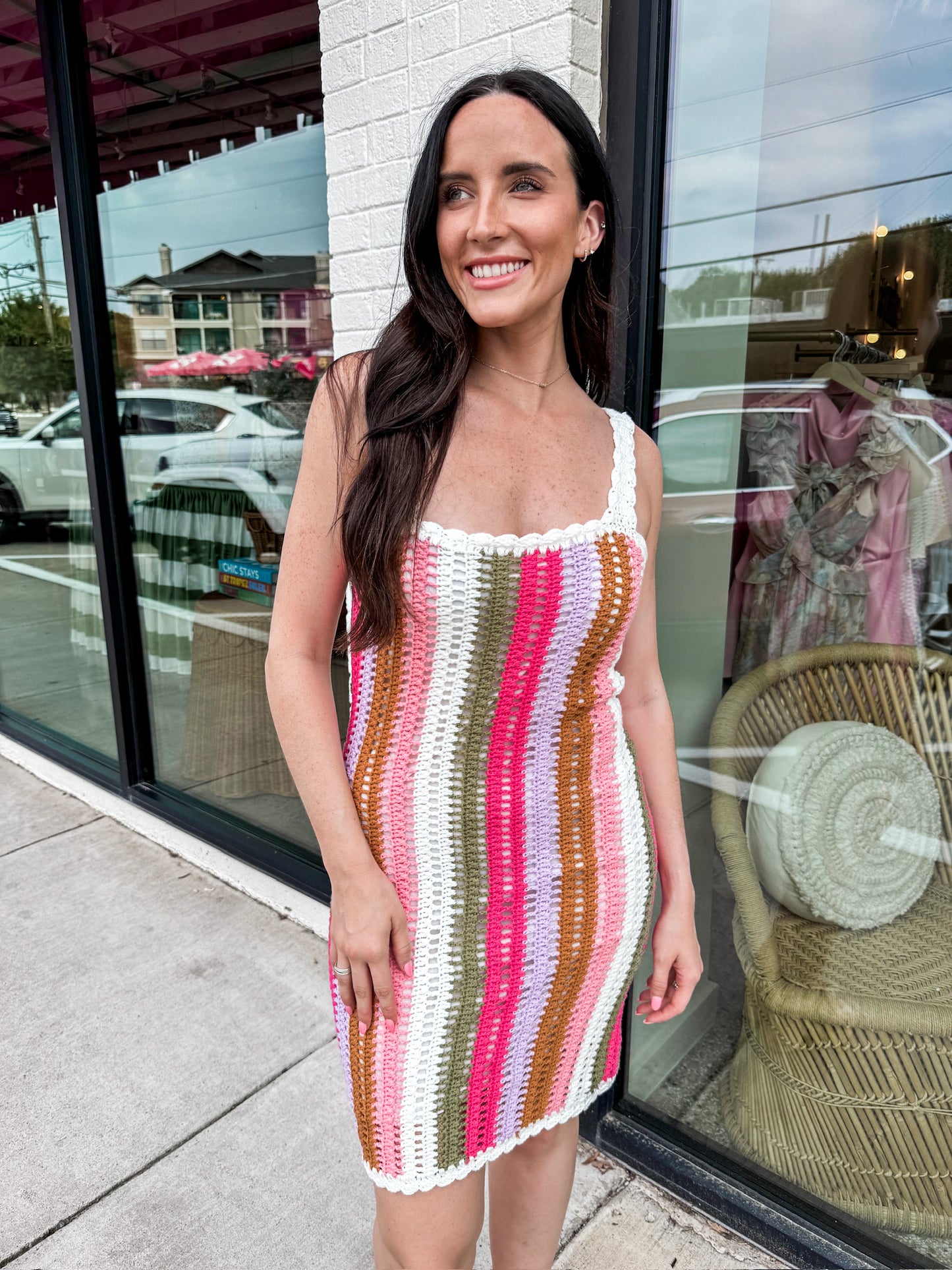 Lito Crochet Mini Dress