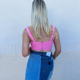 Corset Bustier in Candy Pink - Keepsake