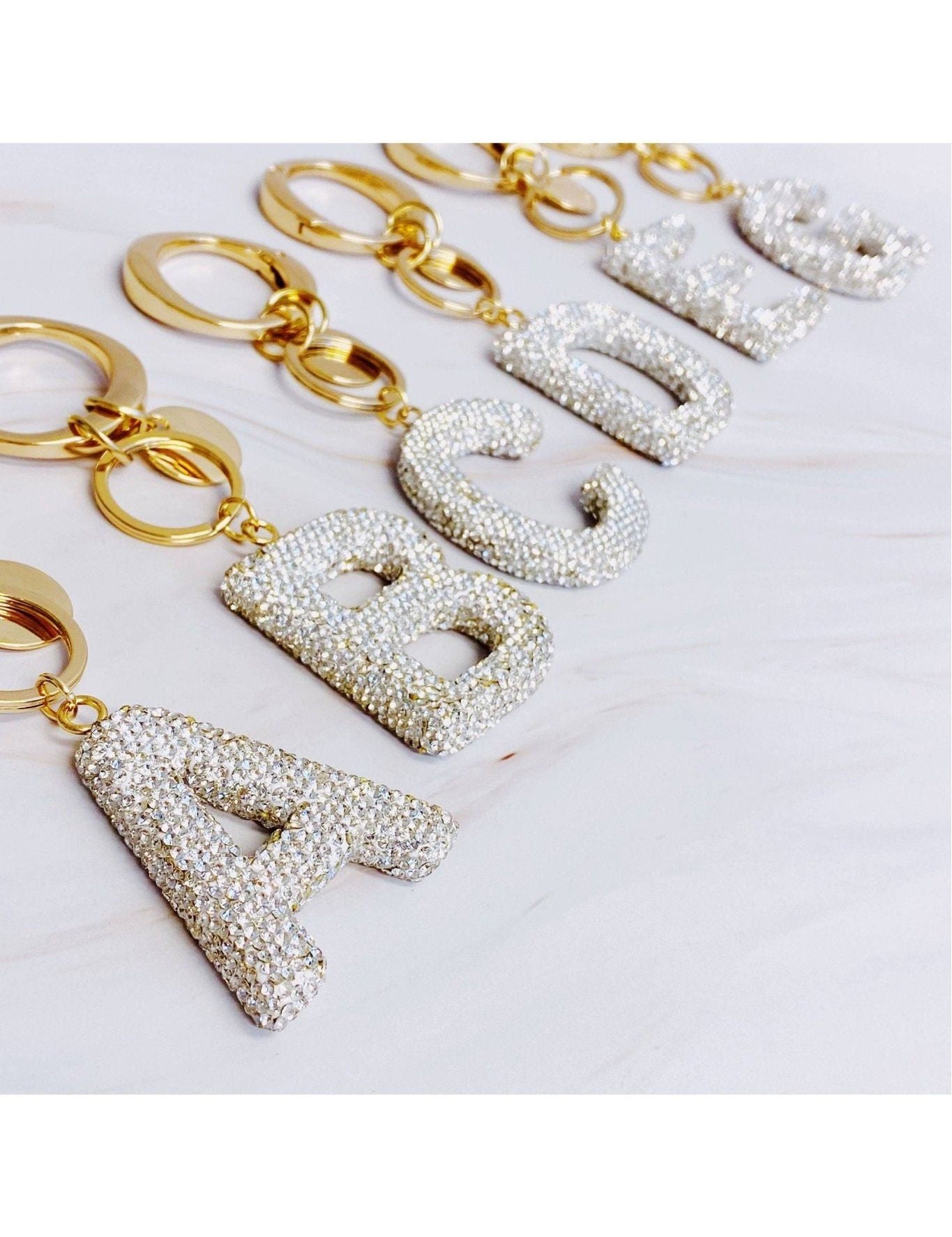 It Girl Glam Initial Key Chain - Keepsake