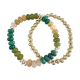 Jamie Bracelet Set - Green Mix