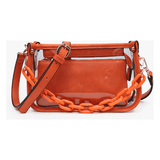Jessica Clear Crossbody - Orange - Keepsake