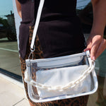 Jessica Clear Crossbody - White - Keepsake