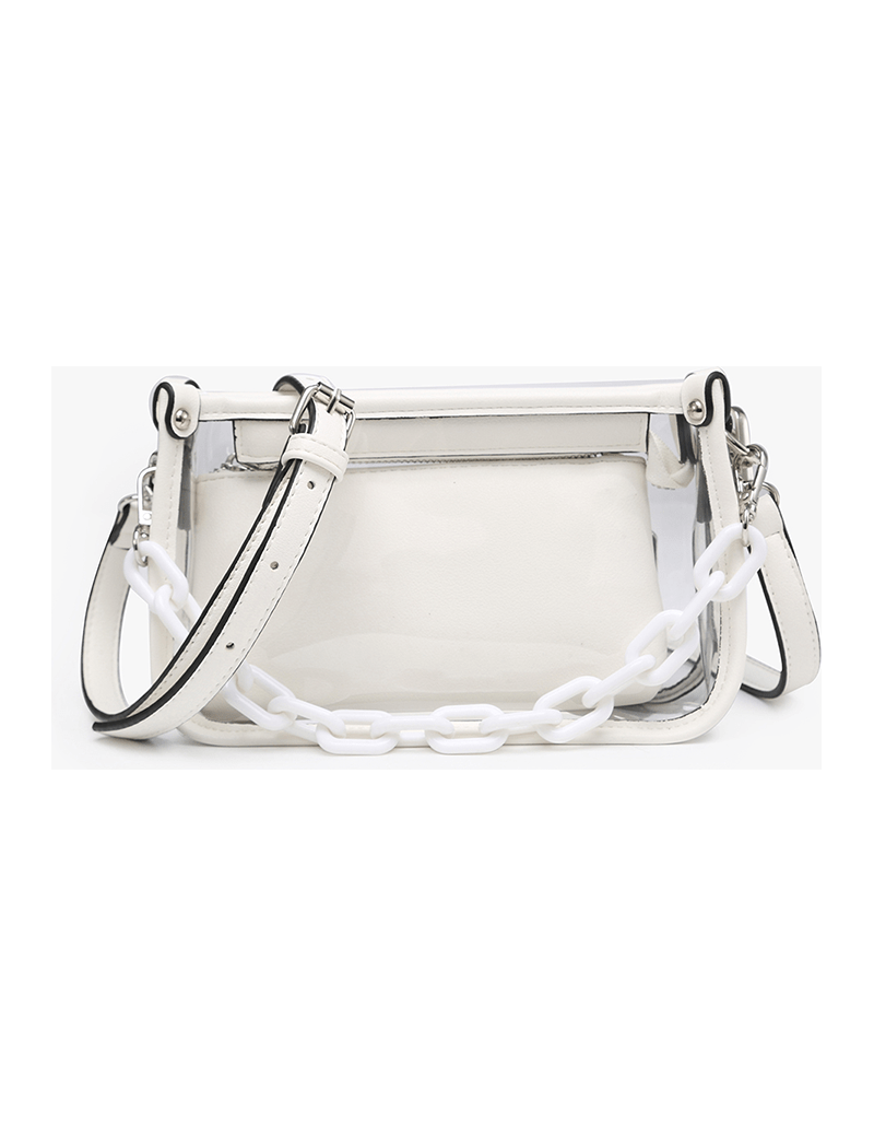 Jessica Clear Crossbody - White - Keepsake