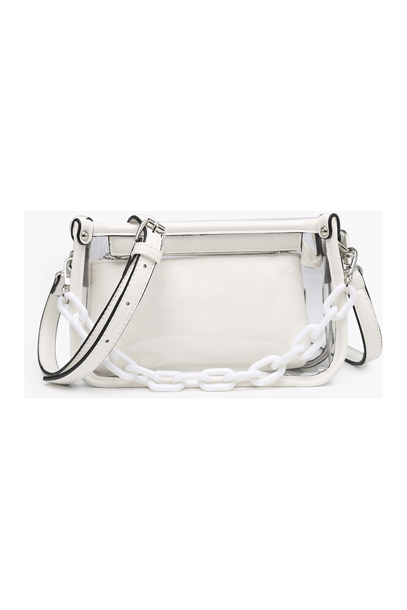 Jessica Clear Crossbody - White - Keepsake