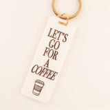 Let's Go For A Coffee Keychain - Keepsake