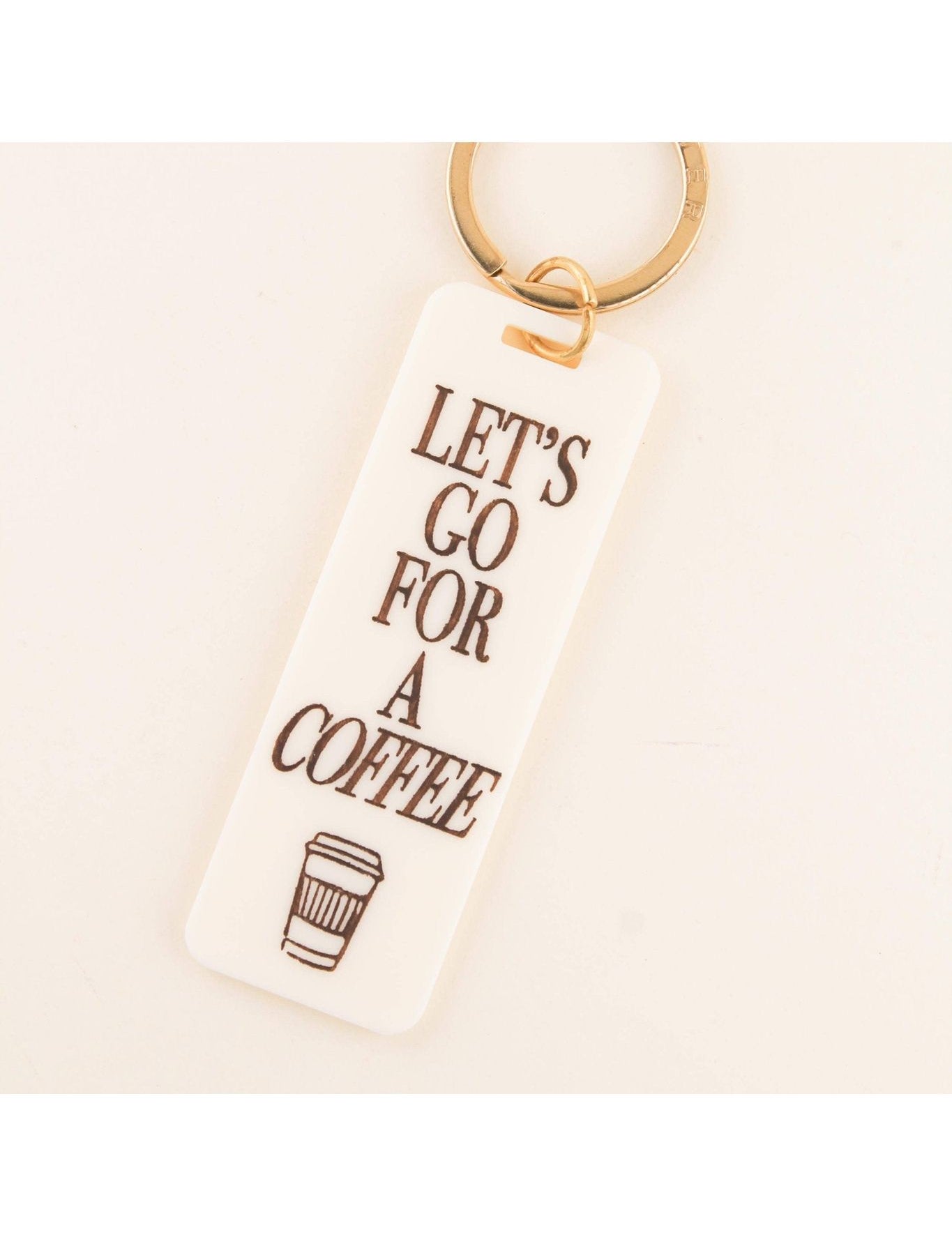 Let's Go For A Coffee Keychain - Keepsake