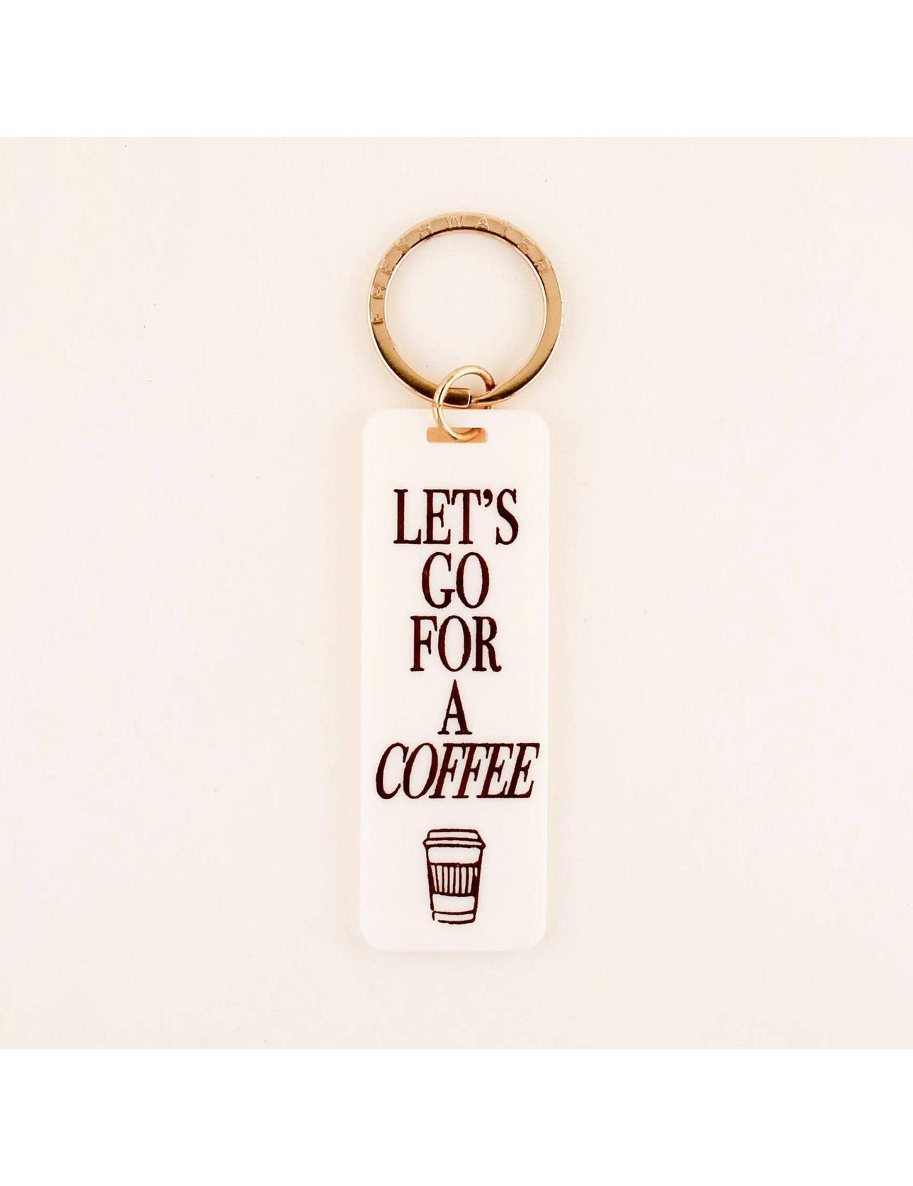 Let's Go For A Coffee Keychain - Keepsake