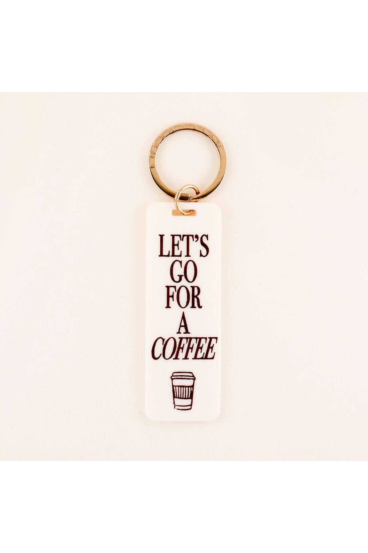 Let's Go For A Coffee Keychain - Keepsake