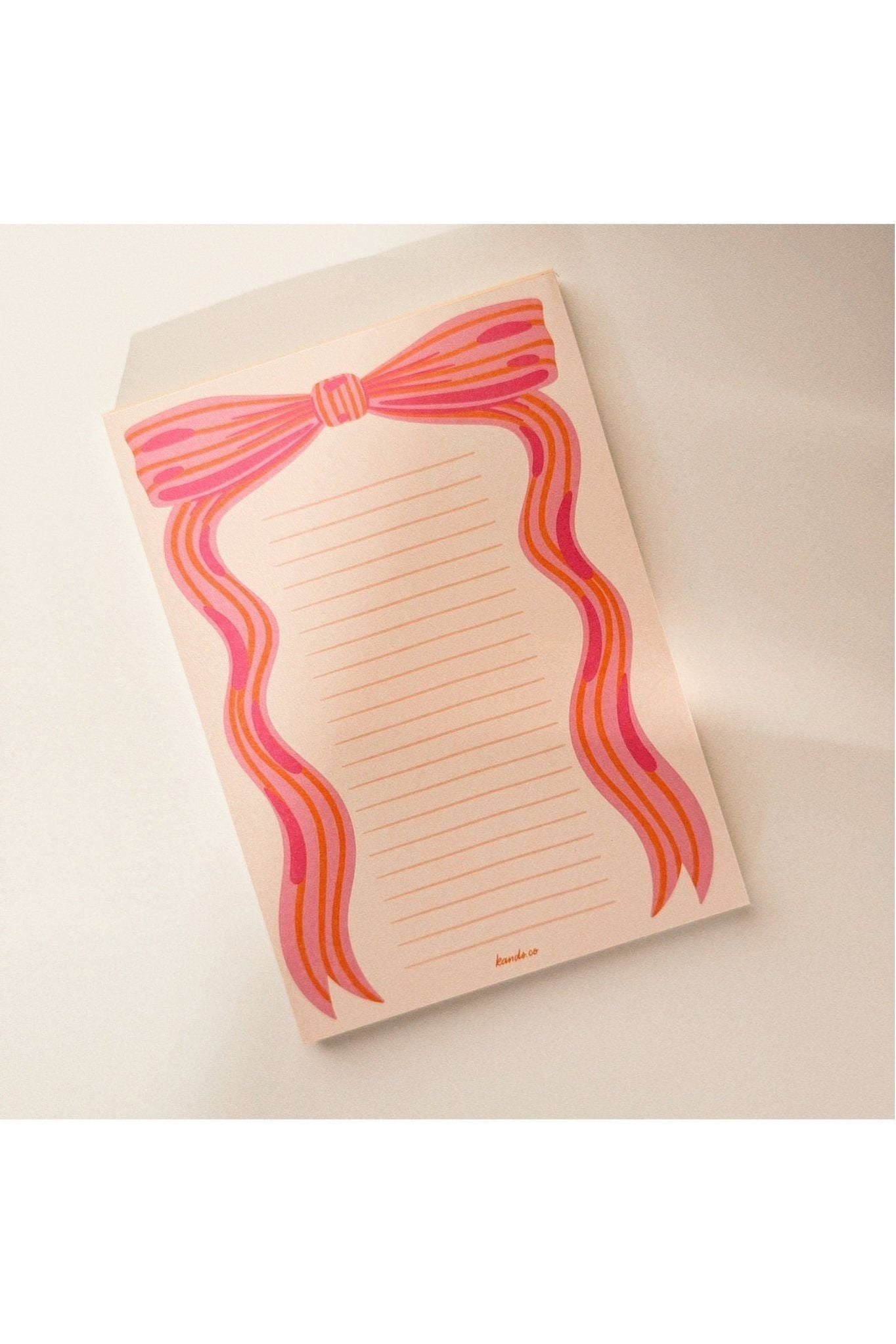 Little Bow Pink Notepad - Keepsake