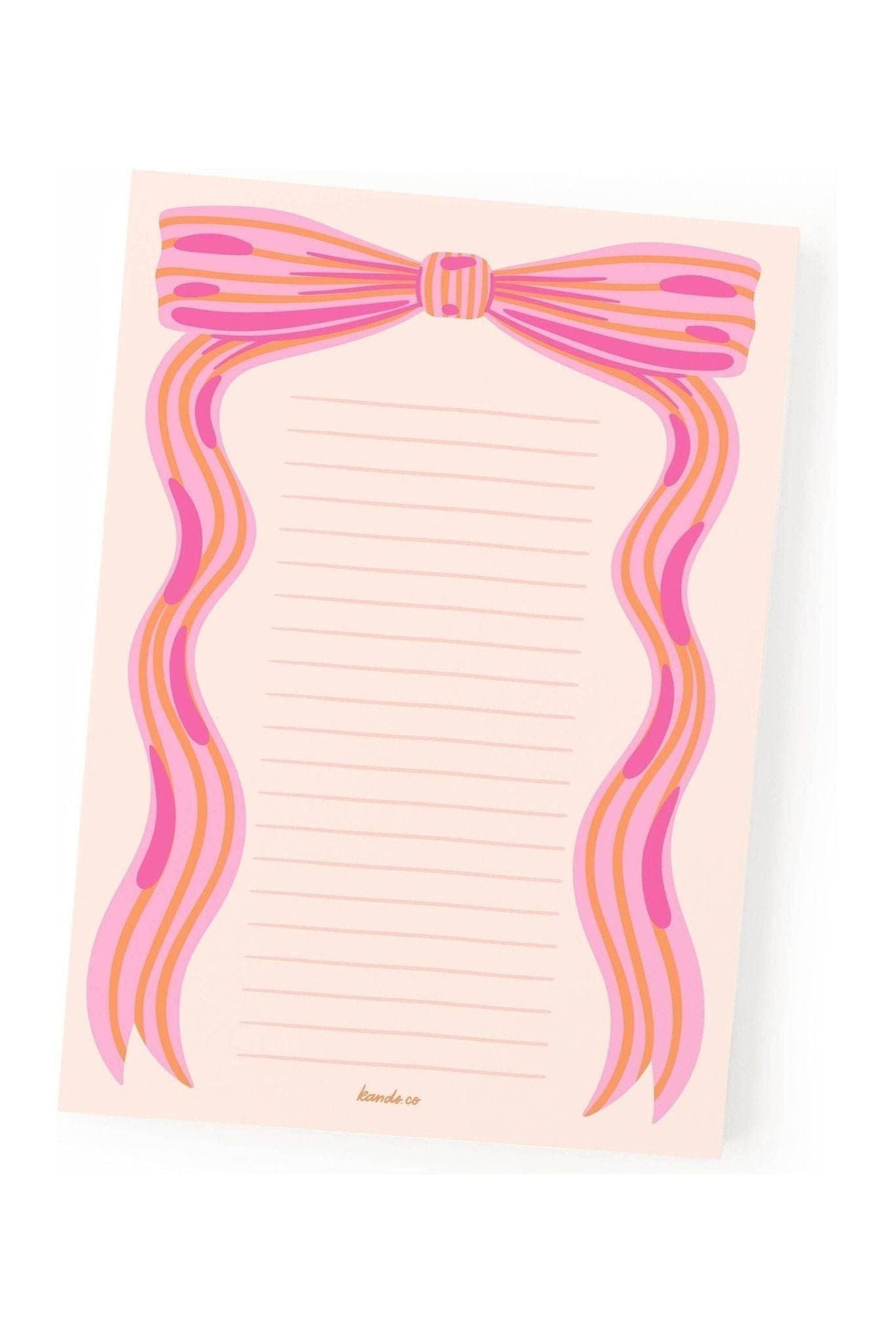 Little Bow Pink Notepad - Keepsake