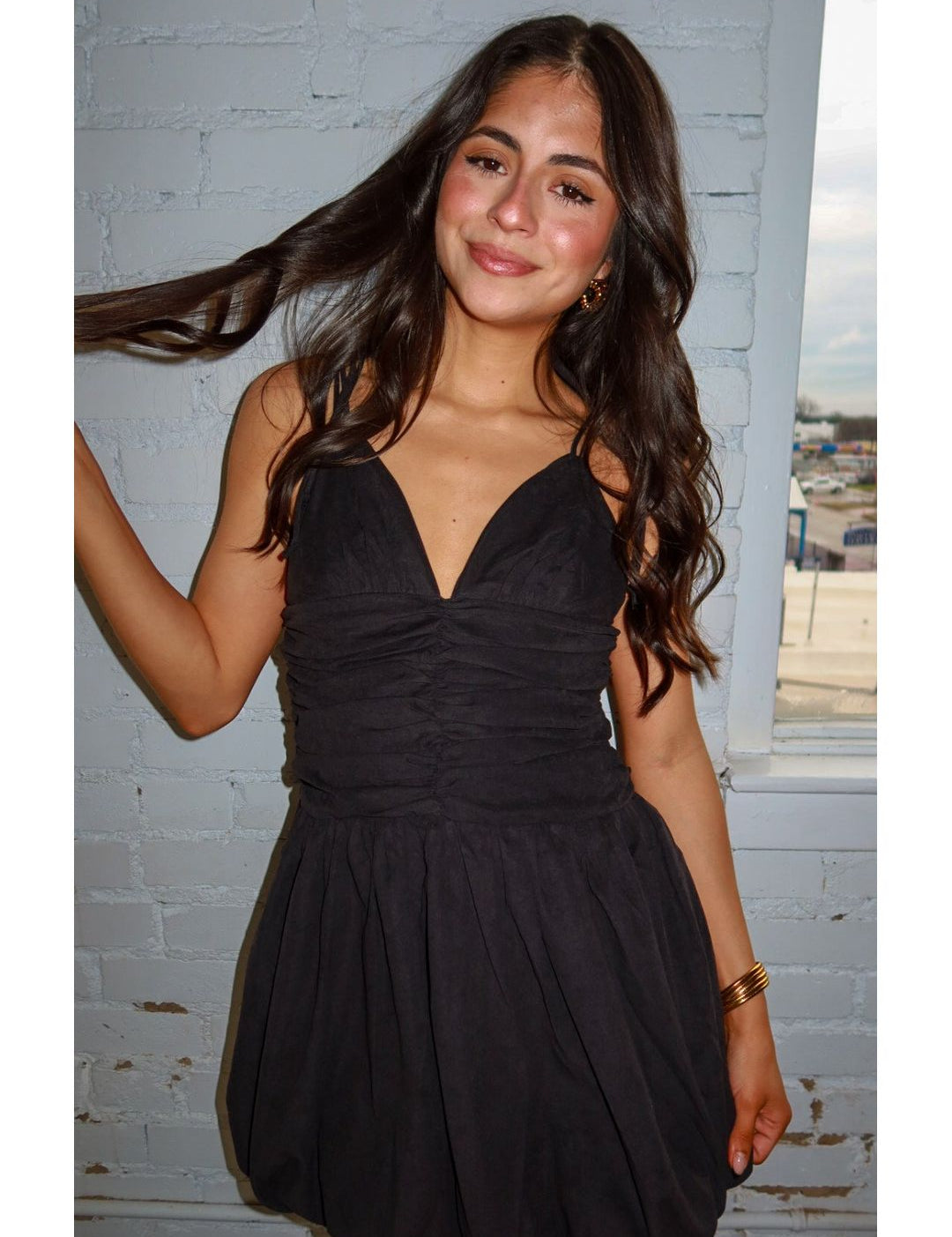 Mila Double Tie Bubble Mini Dress - Keepsake