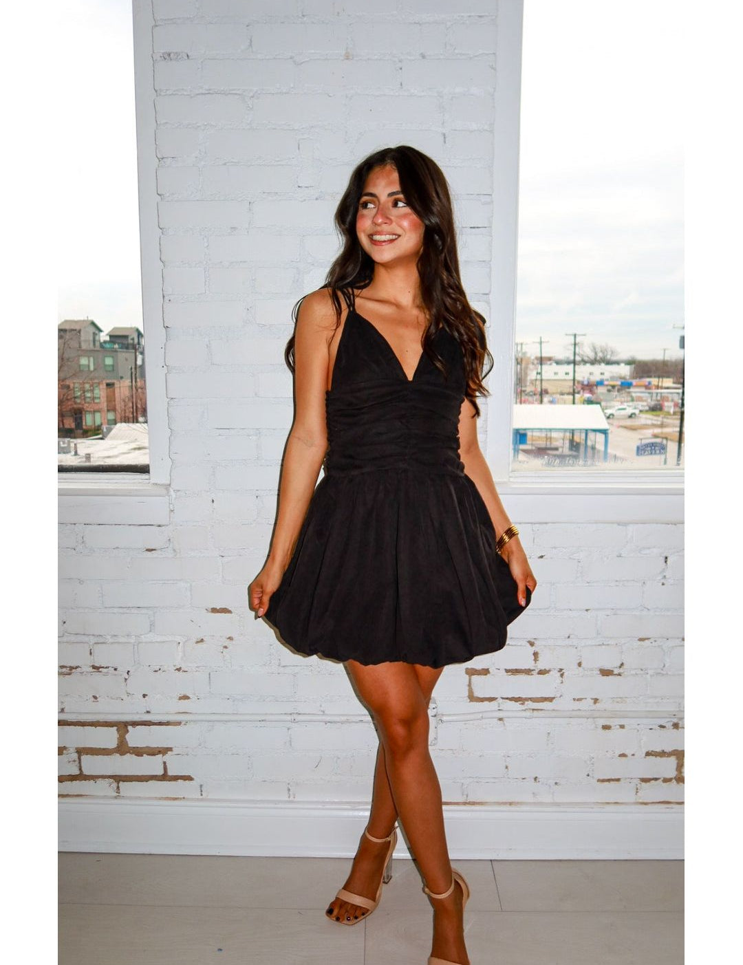 Mila Double Tie Bubble Mini Dress - Keepsake