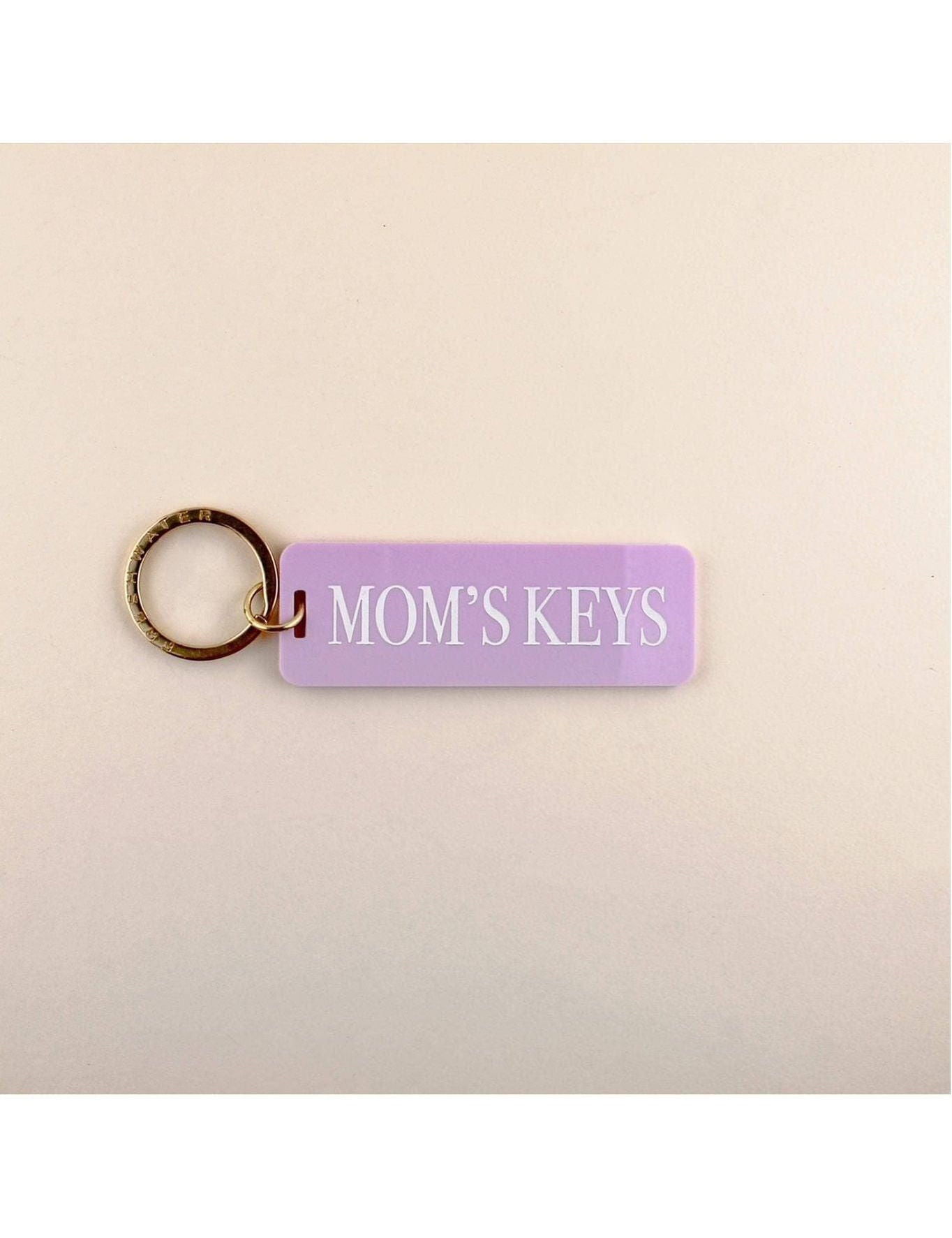 Mom Keys Keychain: Lavender / Keychain with Hang Tag - Keepsake
