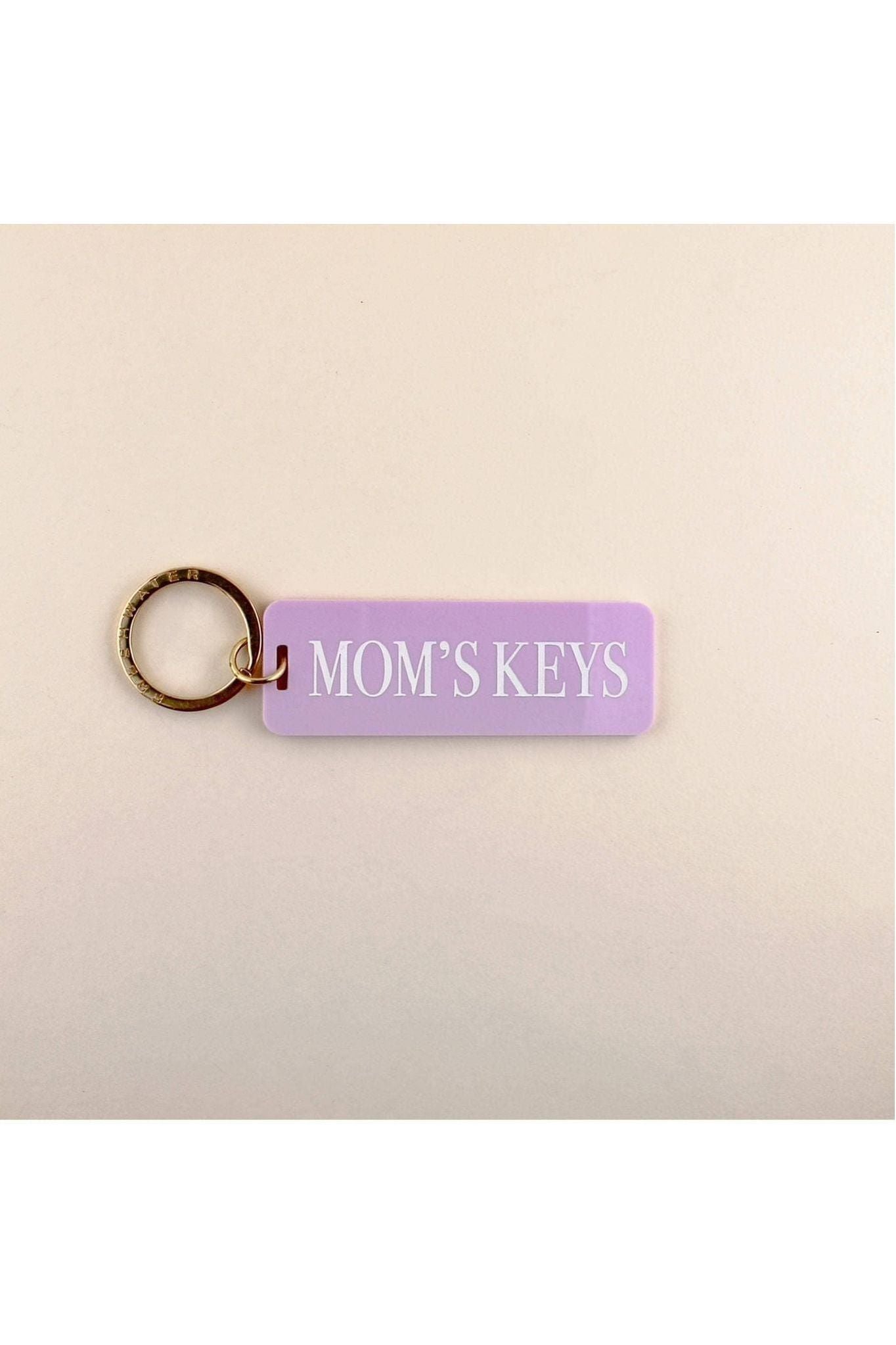 Mom Keys Keychain: Lavender / Keychain with Hang Tag - Keepsake
