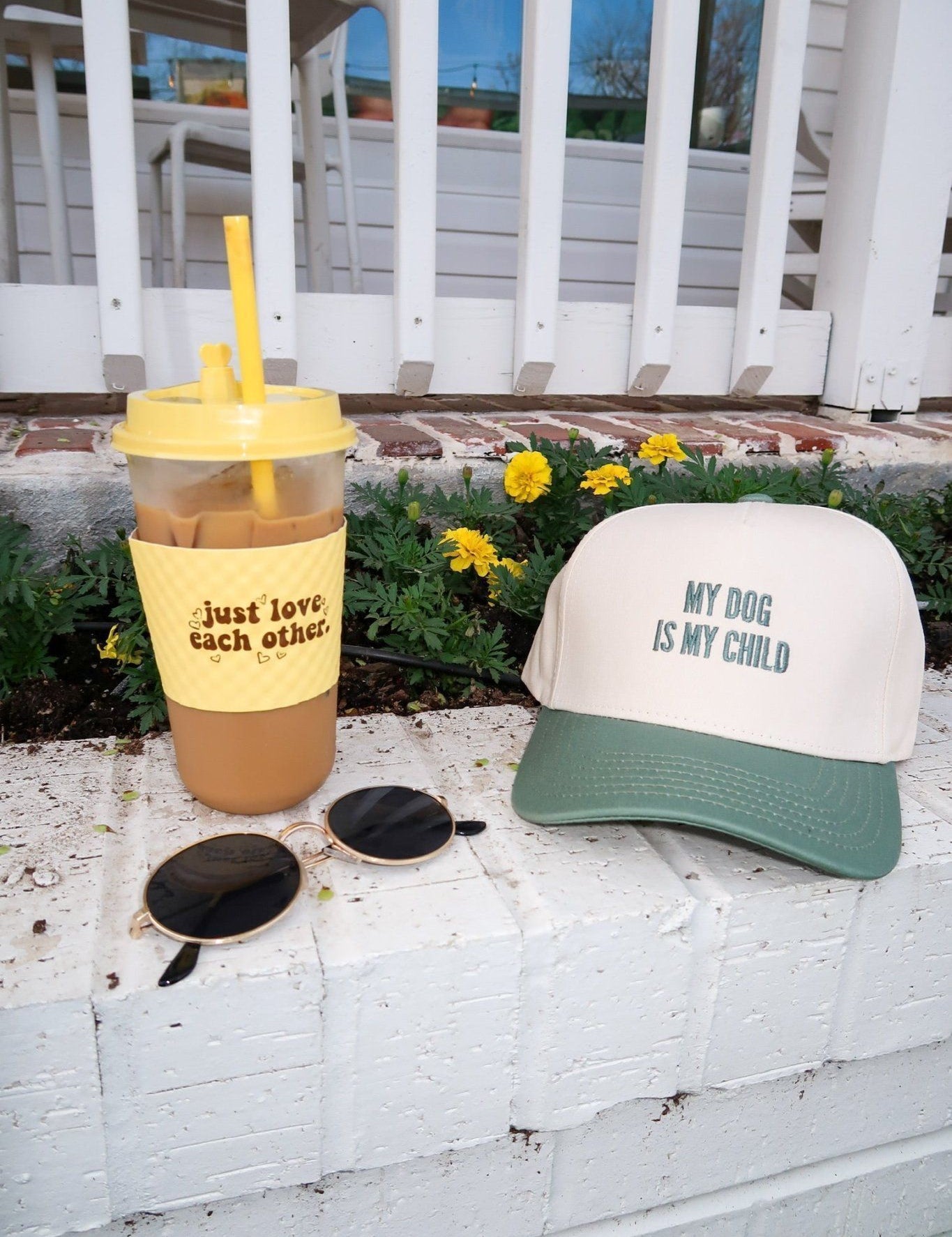 The My Dog is My Child Trucker Hat is a cute embroidered women’s trucker hat—perfect for dog moms, casual outfits, weekend wear, and boutique accessories.